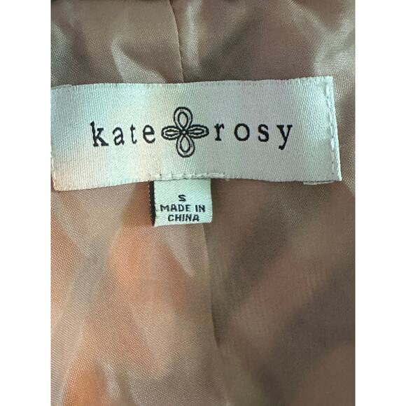 Kate Rosy animal print faux fur open front jacket size Small - Picture 3 of 14